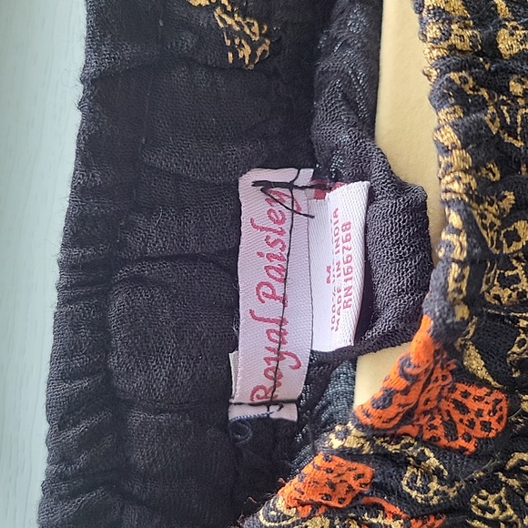 ROYAL PAISLEY WOMEN'S BKACK SKIRT NWT - Picture 9 of 10